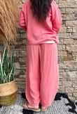 Lina Linen Blend Box Jacket Washed Watermelon